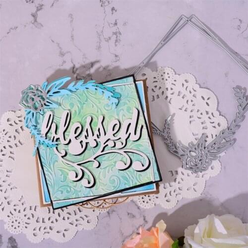 InLoveArts Craft Leaf Flower Square Metal Cutting Dies Cut Die Mold Frame Scrapbook Paper Craft Knife Mould Blade Punch Stencils