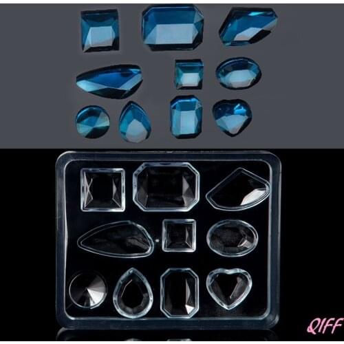Geometric Jewelry Mold Pendant Earring Silicone Resin Craft Making Tool Handmade