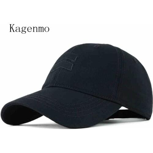 Kagenmo washed cotton men baseball cap fitted cap snapback hat for women gorras casual casquette embroidery letter retro cap