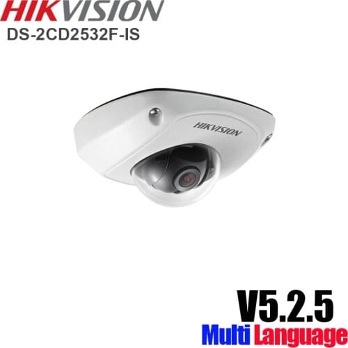 Hikvision DS-2CD2532F-IS Mini Dome Network Camera 3MP, Full HD 2048X1536, 4mm Lens, IP66 Weatherproof, IR LEDs Up to 10 Meters