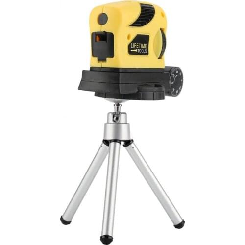 Laser Level 360 Degree High Precision Adjustable Point/Line/Cross Vertical Laser Level Measuring Instrument with Tripod Stand