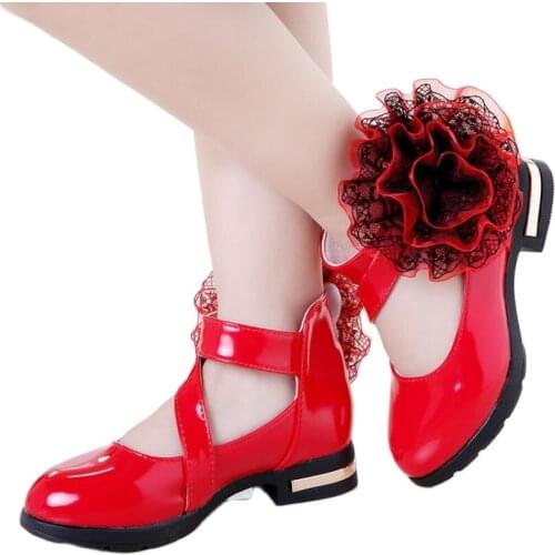 Summer Girls Shoes PU leather High heeled Fling Princess Glitter Shoes Baby Dance Shoes Kids Sandals Children Wedding Shoes