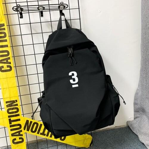 Fashion Mans Backpack 2021 Solid Color Nylon Waterproof School Bags For Boys Trend Large Capacity Travel Backpacks