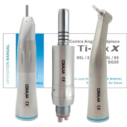 Inner water way Slow speed Handpieces NSK Ti-MAX Dental Contra Angel Handpiece X25 / X205 / X65 set