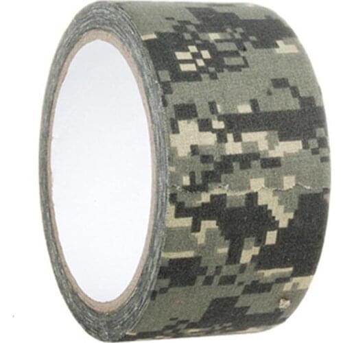 Outdoor Camouflage Tape Self-Adhesive Tape 5cm X 10m for Camera Equipment Hunters Anglers Non-Woven Fabric Stretch Bandage
