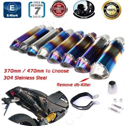 Universal Manufacturer Motorcycle Muffler Exhaust Pipe Z900 Dio Reductor De Escape Burgman 125 Exhaust Systems Z900rs Z1000sx