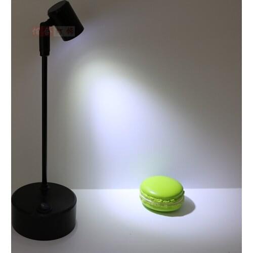 The jewelry counter lamp battery spotlight without power supply leads stall light clothing store display background post ZH SD87