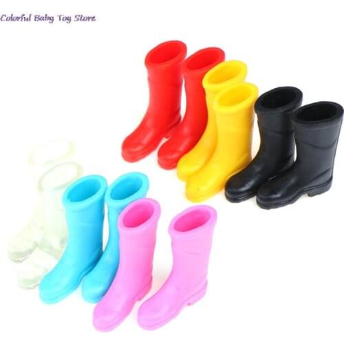 1/12 Doll House Decoration Mini Colorful Rain Boots Miniature Dolls Accessories