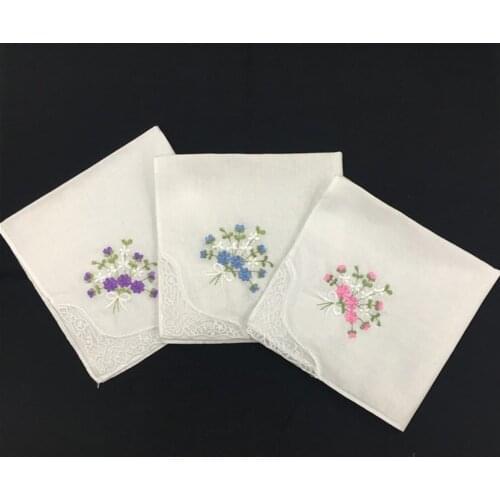 12pack Classic 100% Cotton Floral Print Handkerchiefs Square Hanky Hankie