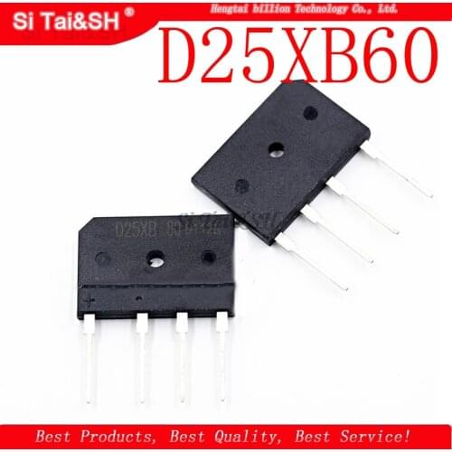 5pcs/lot D25XB60 D25SB60 D25XB80 D25SB80 25A 600V/800V Power Bridge Rectifier