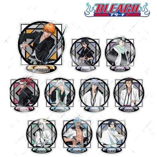 Anime BLEACH Kurosaki ichigo Inoue Orihime Acrylic Stand Figure Display Model Plate Cosplay Desk Decorate Q Version Holiday Gift