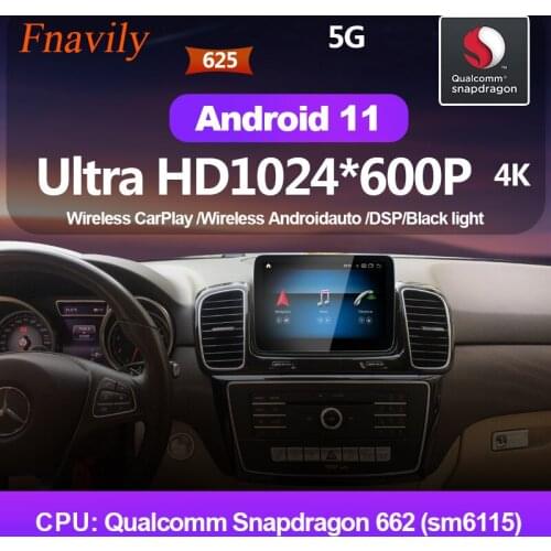 Fnavily Android 11 Car Radio For Mercedes Benz MB GLS GLE X166 AMG Multimedia System Autoradio Dvd navigation GPS 8.4"