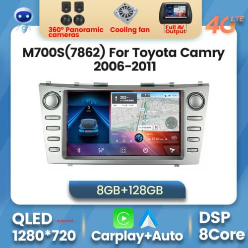 6G+128G Android 10 4G LTE Car Radio Multimedia Player for Toyota Camry 2006 2007 2008 2009 2010 2011 Navigation GPS Head Unit