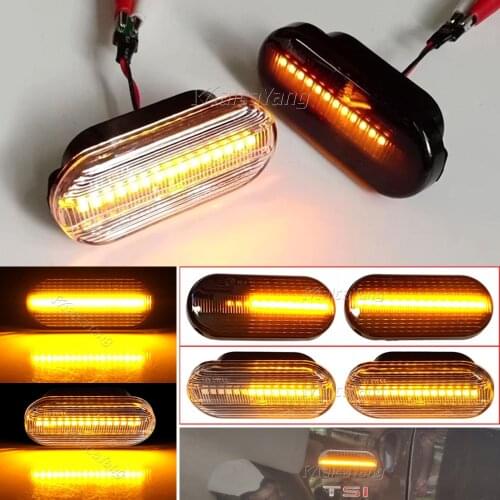 Side Marker Light Dynamic LED Turn Signal Blinker For SEAT Ibiza 6L Cordoba Toledo Leon 1M 1996-2006 For Skoda Octavia For VW