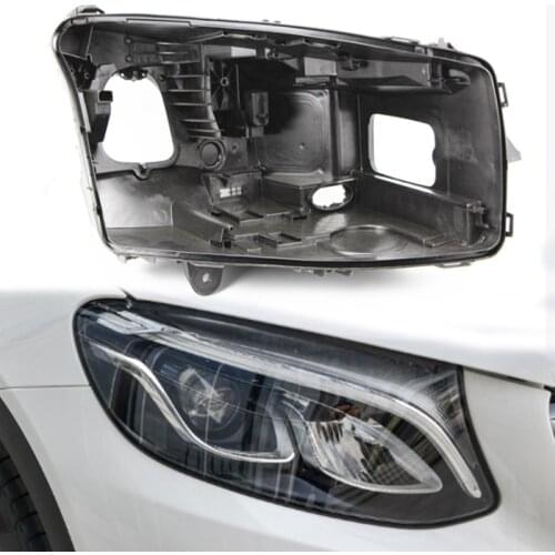 GLC W253 shell Black headlight shade Black headlight base for Mercedes-Benz GLC w253 2016-2019 Headlight black casing shell