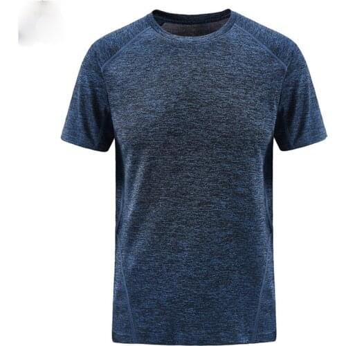 MenS T Shirt Summer Fashion Brand Clothing Mens Solid Color quick drying Short Sleeve Men Casual Tops Tee size L~7XL 8XL