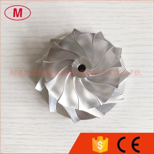 GT15-25 53.11/70.98mm 11+0 blades performance point milling Snake Curve for aluminum 2618/milling/billet compressor wheel