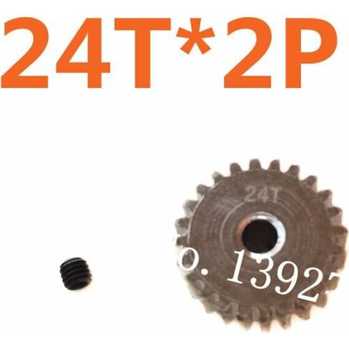 HSP 2Pcs Motor Gear 24T Spare Parts Accessories Pinion gear For TRAXXAS Himoto Redcat HPI 1/10 Model RC Car Remote Control Cars