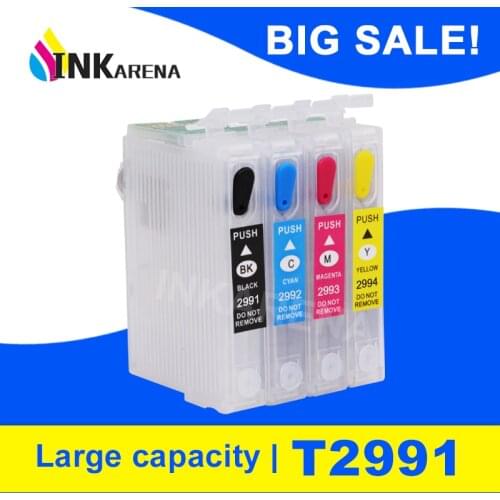 INKARENA 4 Color Refill Ink Cartridges For Epson T2991-T2994 XL Expression Home XP-245 XP-247 XP-342 XP-345 XP-442 XP-445