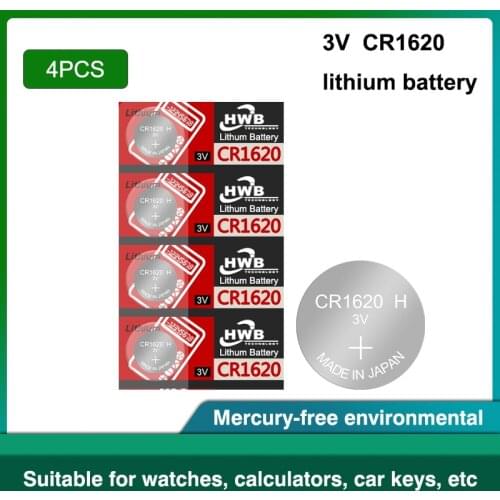 4Pcs/Lot Original for Maxell cr1620 Button Cell Batteries For Watch 3V Lithium Battery CR 1620 Remote Control Calculator
