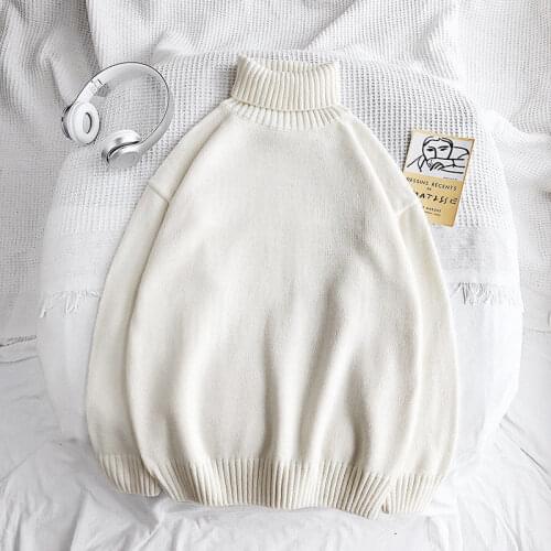 Korean Streetwear Woman Classic Clothing 2021 Autumn New Couple Sweaters Casual Mens Oversize Pullovers Fashion