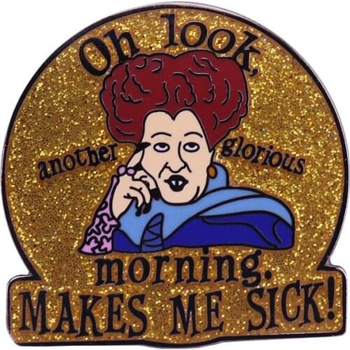 Beautiful Girl Hard Enamel Pins Magic Brooches Women Men Lapel Badges Backpack Collar Fashion Jewelry Gifts For Kids Friend