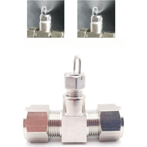 High Pressure 1/8 Stainless Steel Misting Nozzle With PP Filter Inside For Garden Water Sprayer Cooling