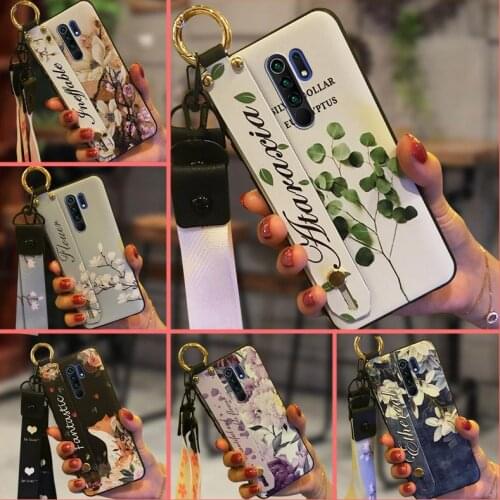 Original Soft Case Phone Case For Xiaomi Redmi 9/Redmi 9 Prime Anti-knock Wristband Durable For Woman