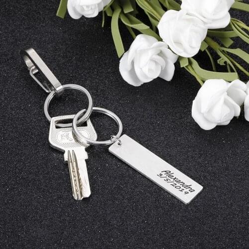 Personalized Customized Keyring For Car Family Gifts Keychain Gift For Girlfriend Friendship Customized Gifts Products Key Rings