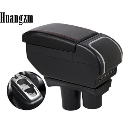 Armrest For Peugeot 301 Citroen c-elysee Dual layer central Store content Storage box with cup holder ashtray Car modification a