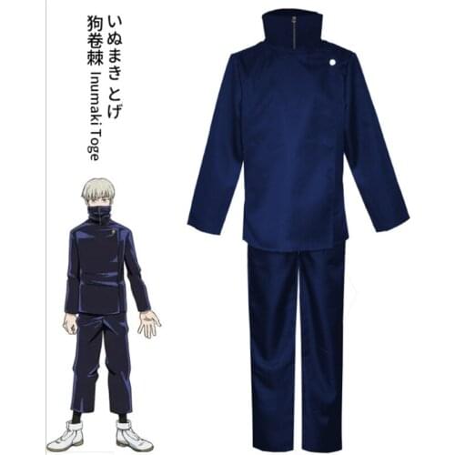 Full Set Anime Jujutsu Kaisen Inumaki Toge Cosplay Costume Top Pants Halloween Christmas Party Uniform Boys Men Women Cos