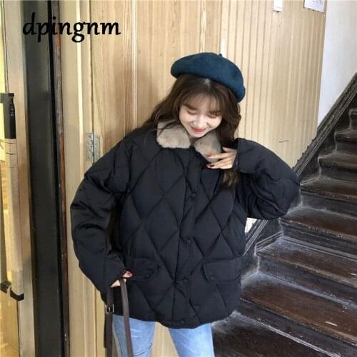 Casual thick parka overcoat Winter warm fashion outerwear coats Women oversize streetwear jacket coat female