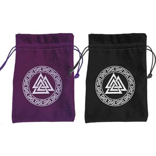 Manual Cutting German Thick Velvet 13x18cm Tarot Bag Witch FortuneTelling Supplies Storage Bag Board Game Card Special dutiful