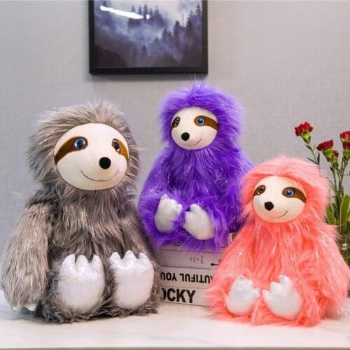 High Quality Cute Plush Color Sloth Plush Toys Animal Stuffed Toys Children Toys Gifts Home Decoration