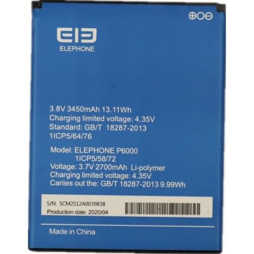 ZQTMAX Elephone Batteries China