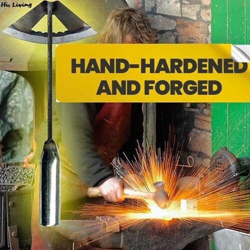 1Pcs Garden Weeder Tool All-steel Hardened Hollow Hoe Handle Remover Outdoor Yard Grass Root Puller Tools Garden Planting