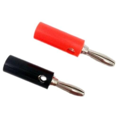 10pcs 5pair Speaker Banana Plugs 4mm For Video Speaker Connector Black Red 2 Color Apply To 910 Terminal Adapter