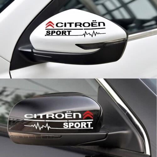 3D Car Window Rearview Mirror Decorative Sticker Decals Auto Accessories For Citroen C1 C2 C3 C4 C5 C6 C8 C-ELYSEE VTS Picasso