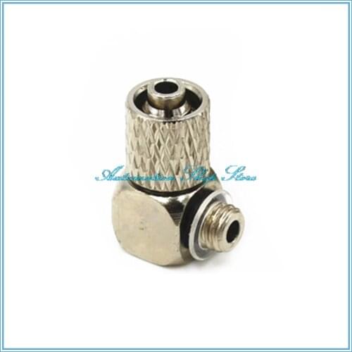 5Pcs PL Male Thread M3 M5 M6 - Tube 4mm 6mm Elbow Pneumatic Pipe Air Hose Quick Fitting Mini Connector Iron