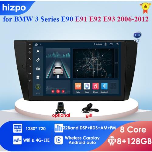 CAR Android 10 Multimedia Radio Player For BMW E90/E91/E92/E93 3 Series GPS Navigation stereo Audio head unit 1 Din 2DIN NO DVD