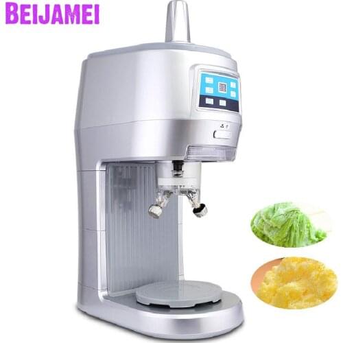 Beijamei 220v Commercial Electric Soft Ice Cream Machine Continuous Ice Crusher Ice Shaving Machine Milk Tea Shop