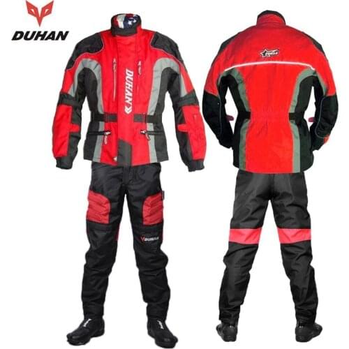 Free shipping 1set New Mens Outdoor Racing Biker Motorcycle Suit Jacket Armor Riding Clothing with 7pcs pads