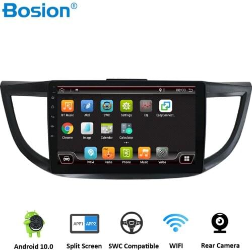 Bosion Quad core Android 10.0 2din Car Radio Multimedia dvd gps player for Honda CRV CR-V 2011-2015 stereo navigation DSP 1G RAM