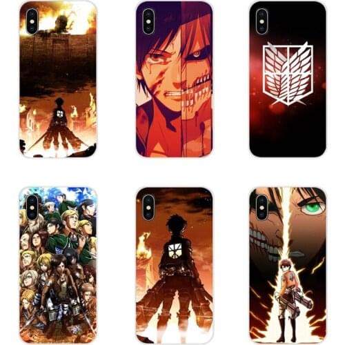 For Motorola Moto X4 E4 E5 G5 G5S G6 Z Z2 Z3 G3 G2 C Play Plus Accessories Phone Cases Covers Anime Japanese Attack On Titan
