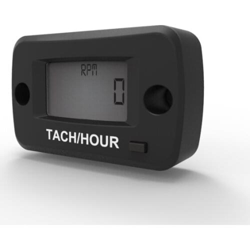 Hour Meter Digital Inductive Tachometer LCD with for Gasoline Engine ATV UTV Dirtbike Motobike Boat