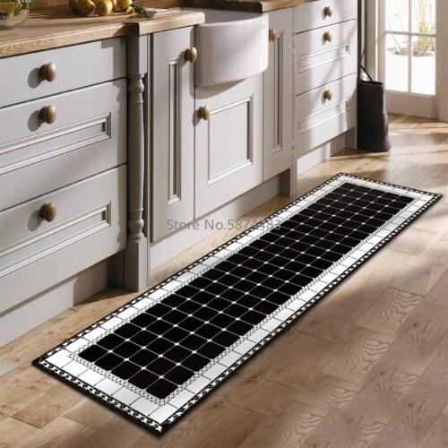 Ethnic Printed Kitchen Mat Set Absorption Dirty-proof Long Carpet Hallway Doormat Floor Mat Non-slip Water Bathroom bedside carp