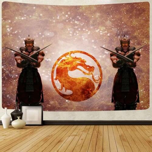 Simsant Japanese Cartoon Anime Tapestry Ninja Warrior Wall Hanging Tapestries for Living Room Bedroom Dorm Home Blanket Decor