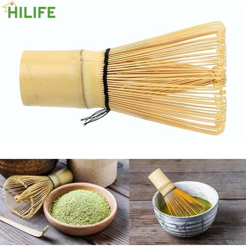 HILIFE Kitchen Accessories Tea Brush Teaware Japanese Ceremony Bamboo Chasen 100 Matcha Green Tea Powder Whisk