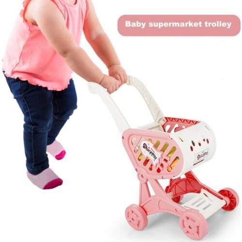 Shopping Carts Funny Intellectual Large Capacity Mini Supermarket Handcart for Entertainment