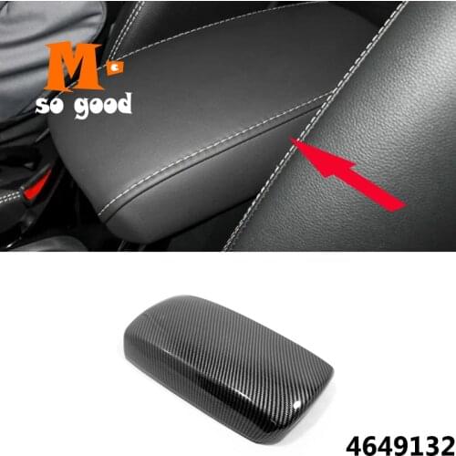 Sticker Accessories Cover Trim ABS Matte/ Carbon Fibre Grid 2019 2020 for Toyota Corolla E210 Car Internal Armrest Storage Box